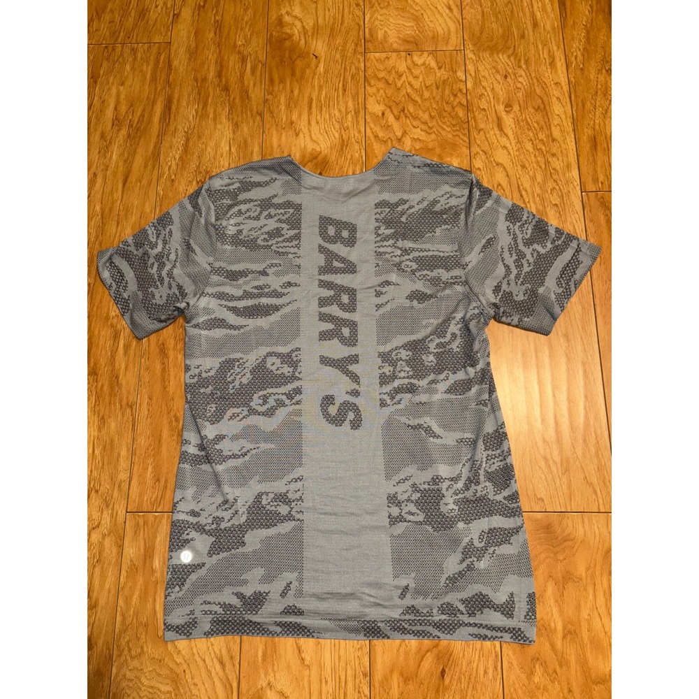 LULULEMON x BARRY'S Metal Vent Breathe Short Sleeve Training Shirt Medium Gmy